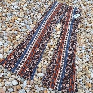 NEW Boho Leggings Hippie Pants Bell Bottoms Flared Leg Yoga Athleisure Gypsy